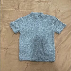Forever 21 Grey Mock Neck Top